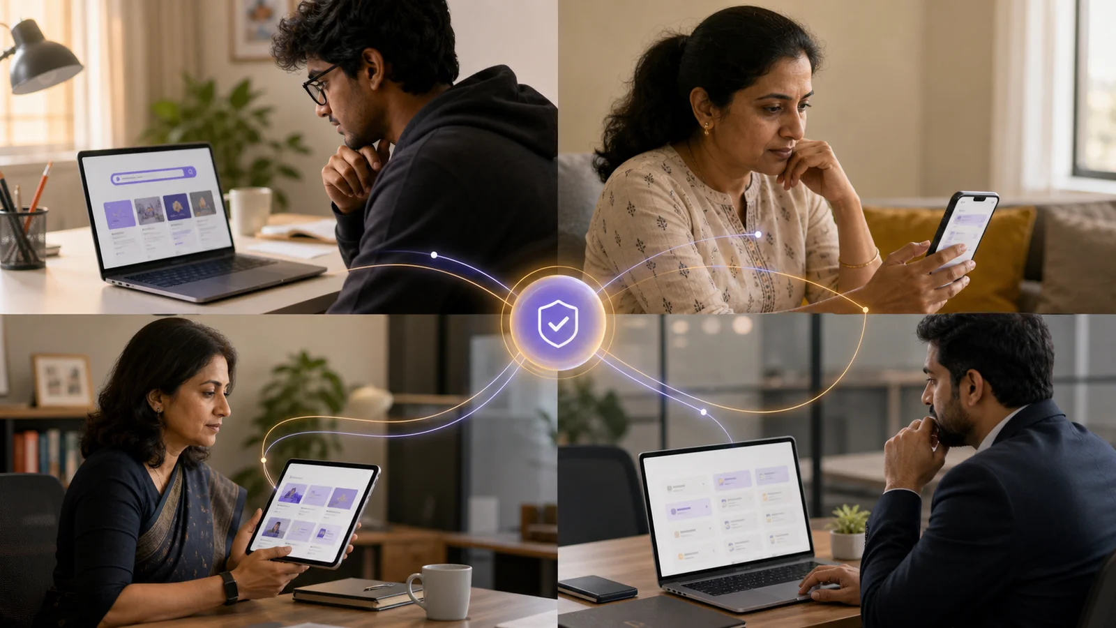 People and digital touchpoints involved in a Noida customer journey